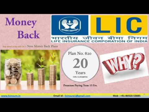 LIC New Money Back Plan 20 years