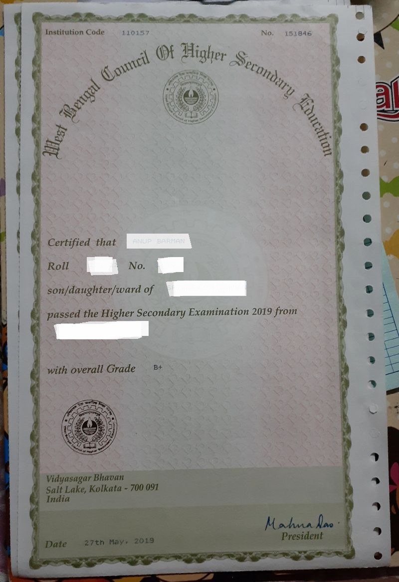 Higher Secondary Certificate