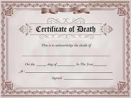 Death Certificate