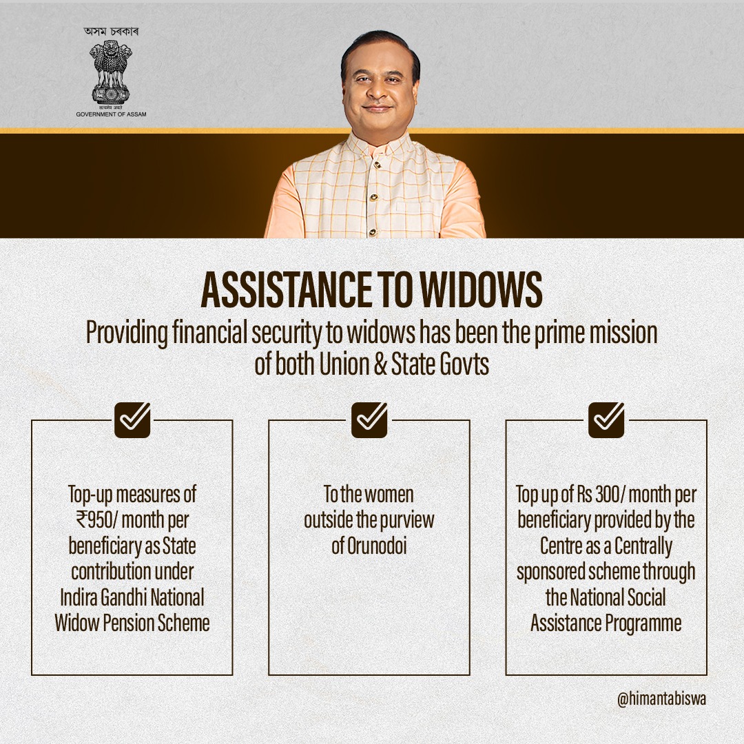 Assam Widow Pension Certificate